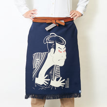 Load image into Gallery viewer, Sharaku Kabuki Maekake Apron